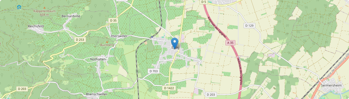 Epfig - Carte