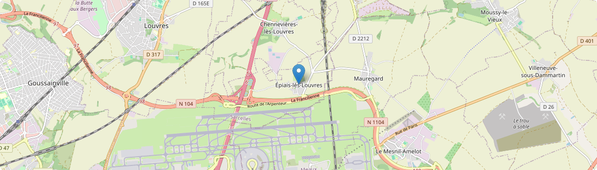 Épiais-lès-Louvres - Carte