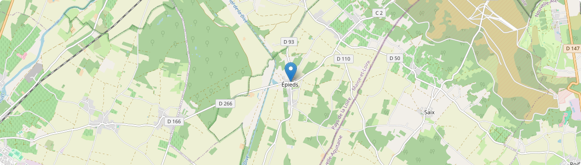 Épieds - Carte