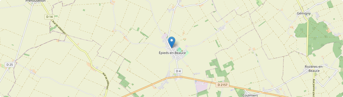 Épieds-en-Beauce - Carte