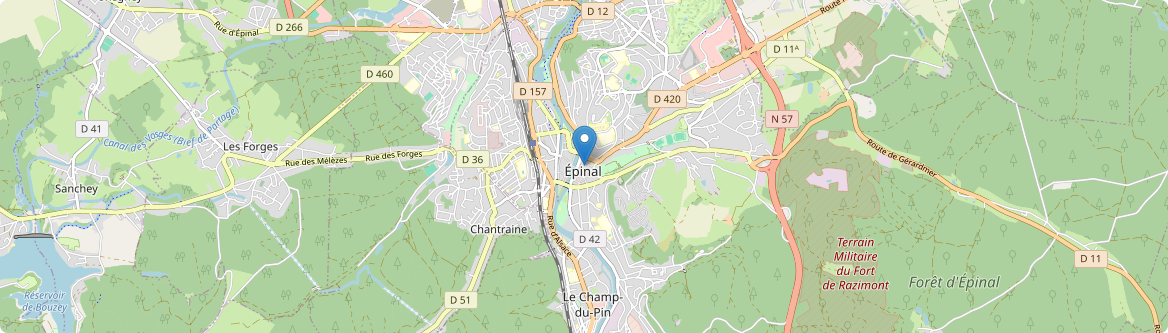 Épinal - Carte