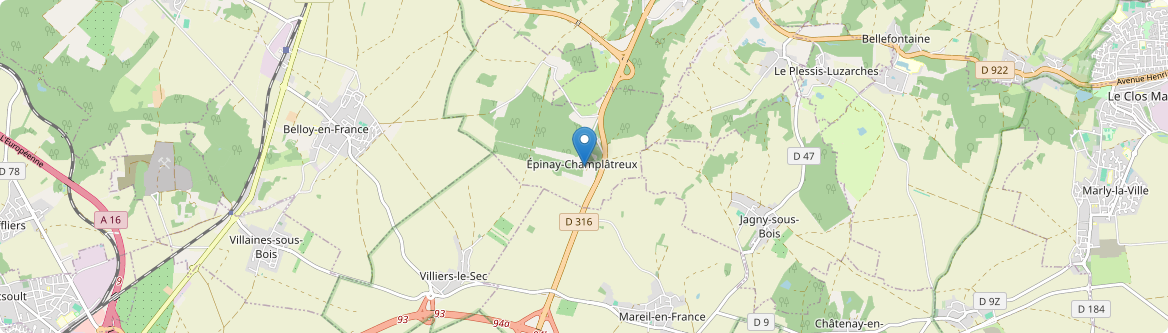 Épinay-Champlâtreux - Carte