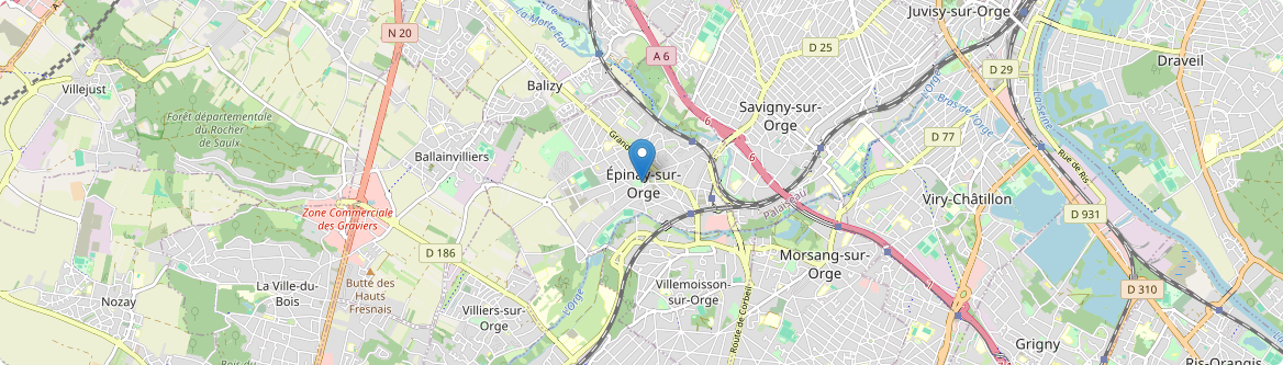 Épinay-sur-Orge - Carte