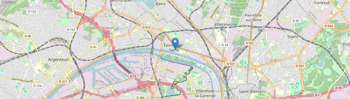 Épinay-sur-Seine - Carte