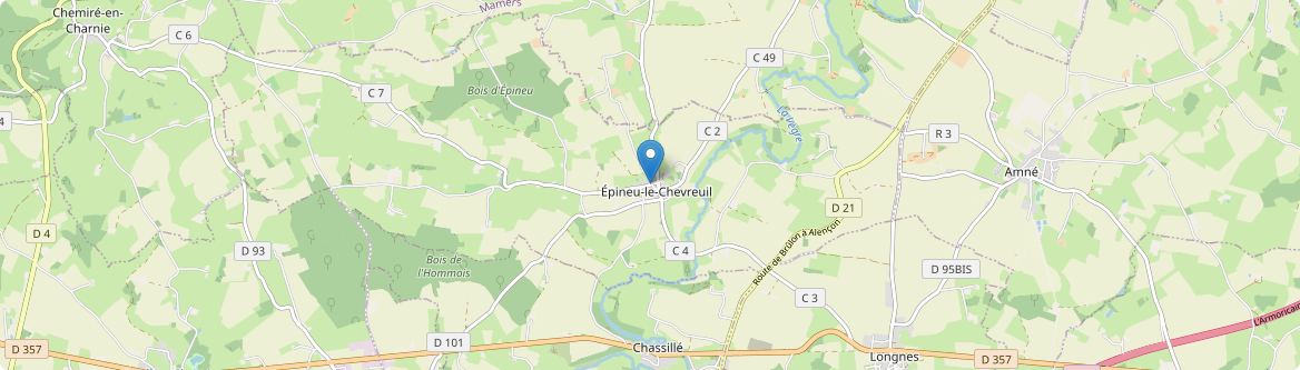Épineu-le-Chevreuil - Carte