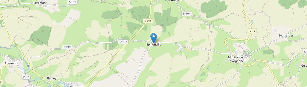 Épinonville - Carte