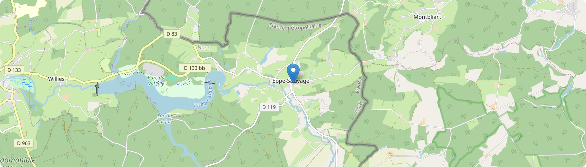 Eppe-Sauvage - Carte