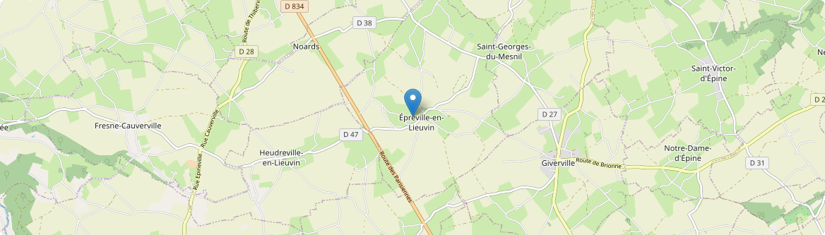 Épreville-en-Lieuvin - Carte