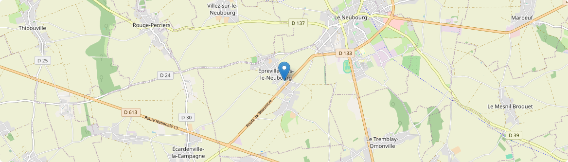 Épreville-près-le-Neubourg - Carte