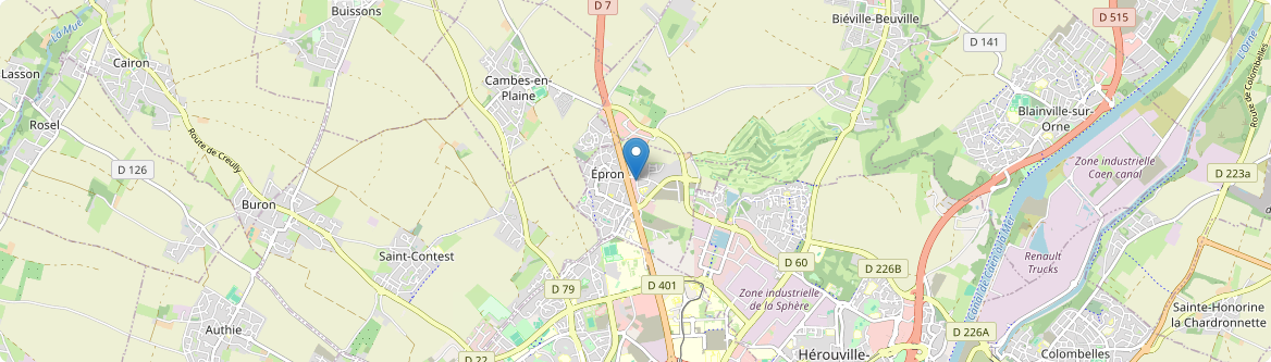 Épron - Carte