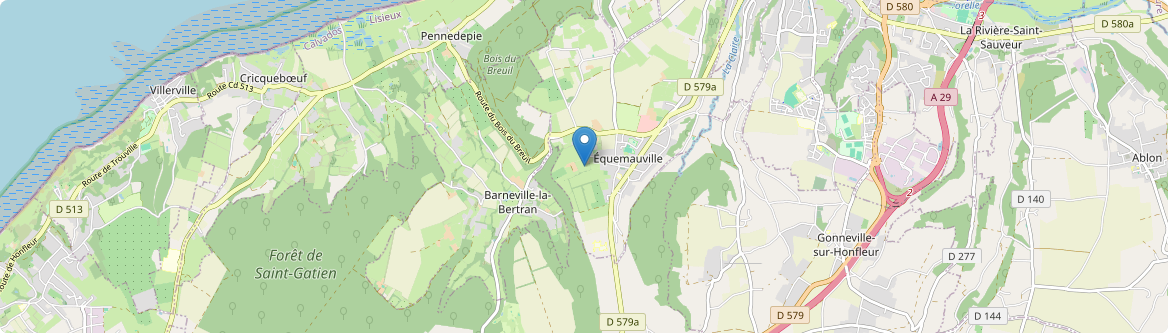 Équemauville - Carte