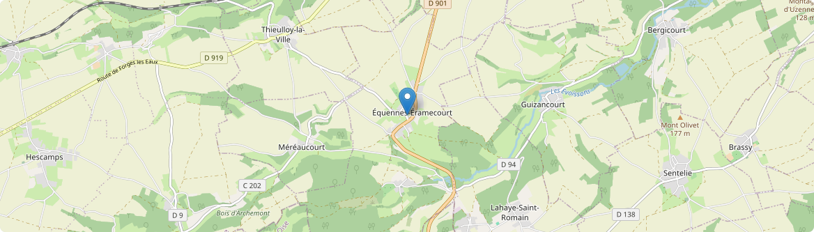 Équennes-Éramecourt - Carte