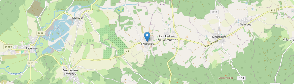 Équevilley - Carte