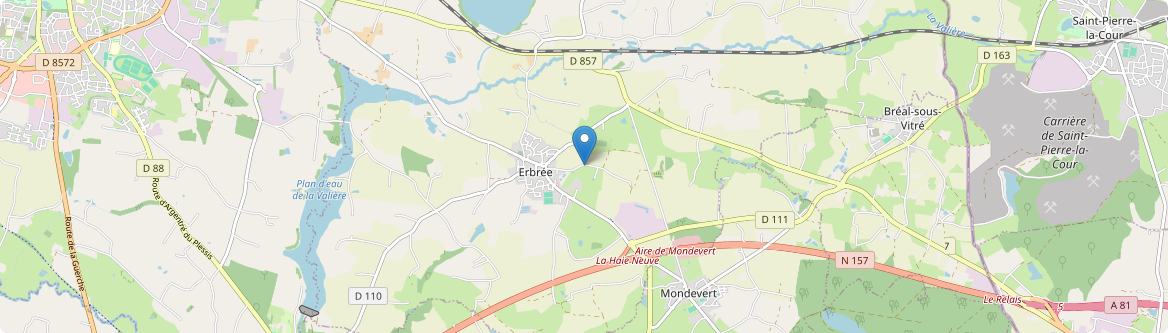 Erbrée - Carte