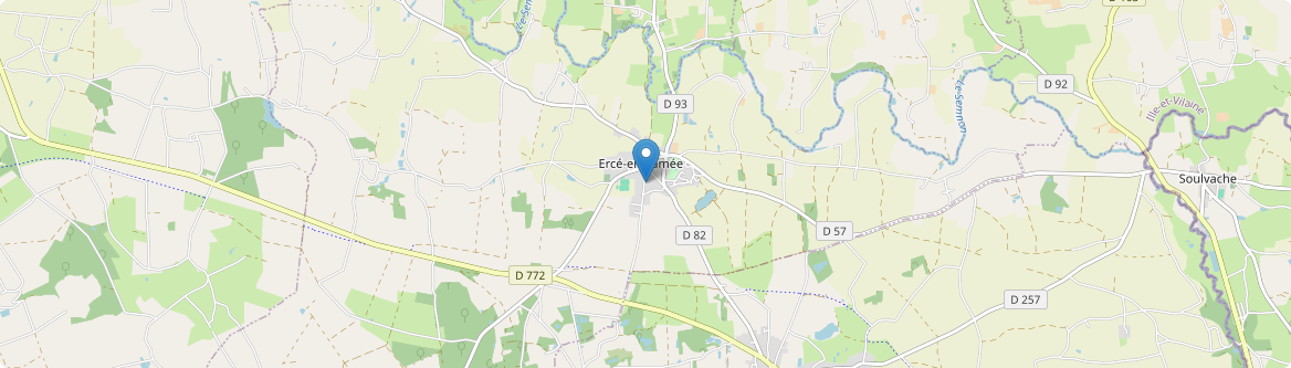Ercé-en-Lamée - Carte