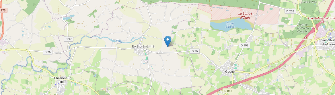 Ercé-près-Liffré - Carte
