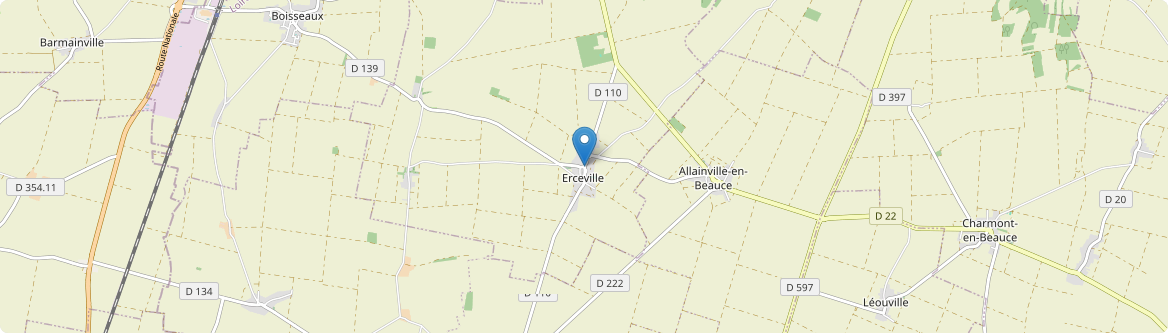 Erceville - Carte