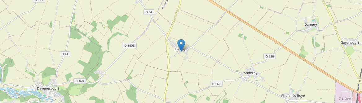 Erches - Carte