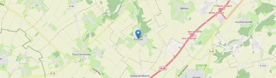 Ercourt - Carte