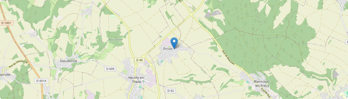 Ercuis - Carte
