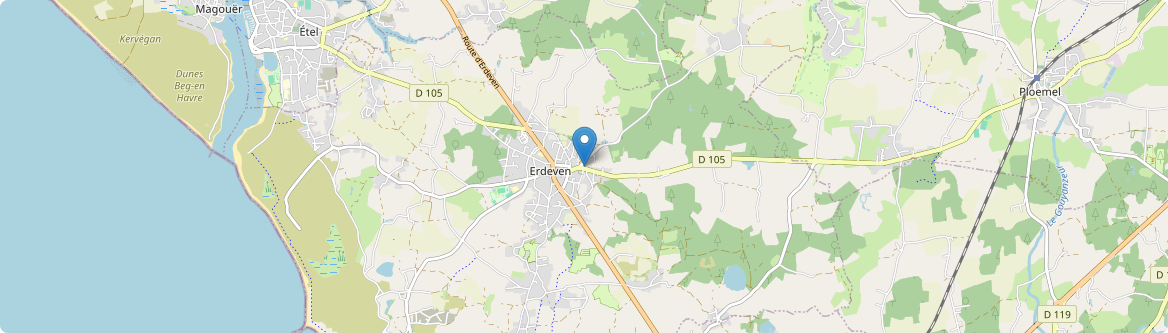 Erdeven - Carte