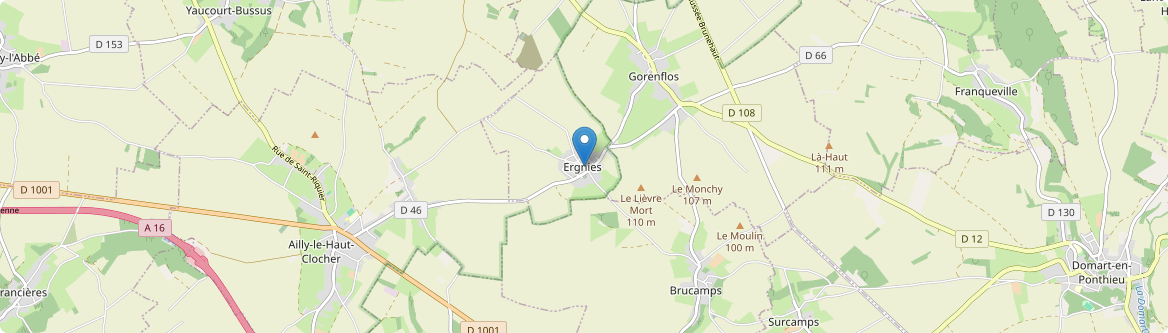 Ergnies - Carte