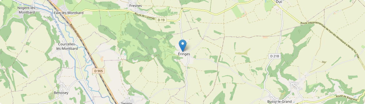 Éringes - Carte