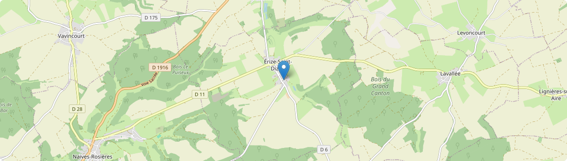 Érize-Saint-Dizier - Carte