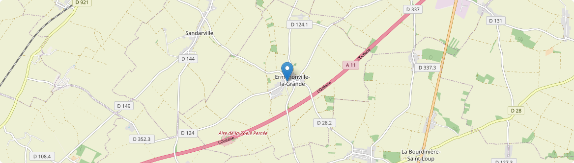 Ermenonville-la-Grande - Carte