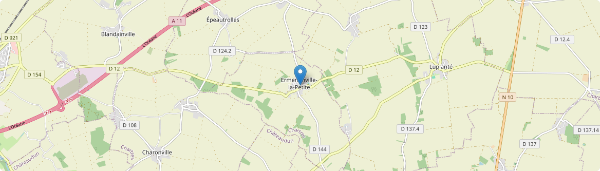 Ermenonville-la-Petite - Carte