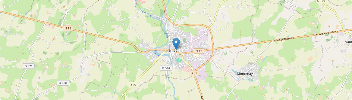 Ernée - Carte