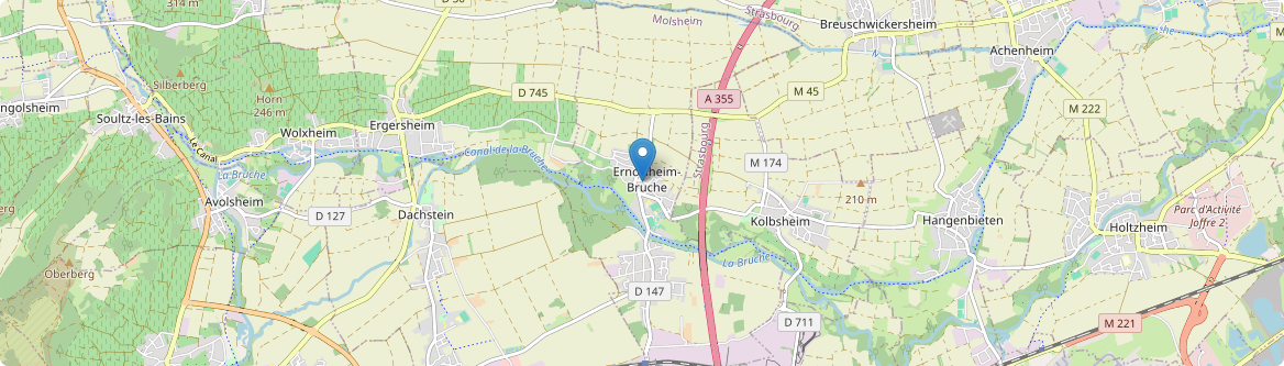 Ernolsheim-Bruche - Carte