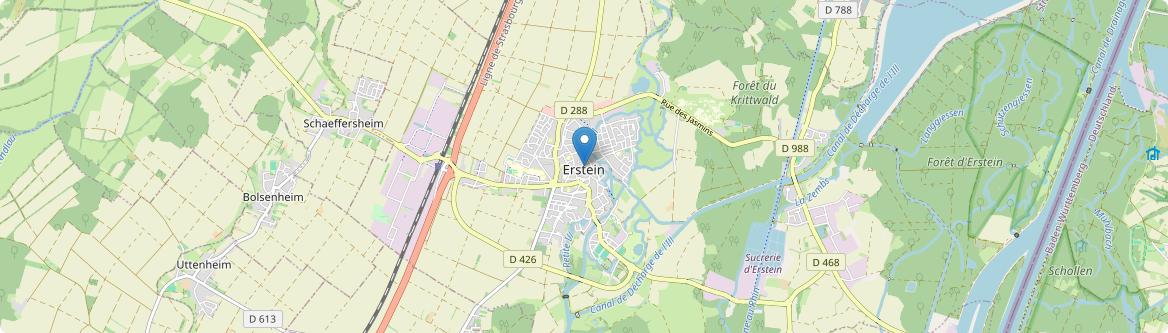Erstein - Carte