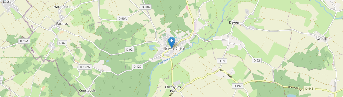 Ervy-le-Châtel - Carte