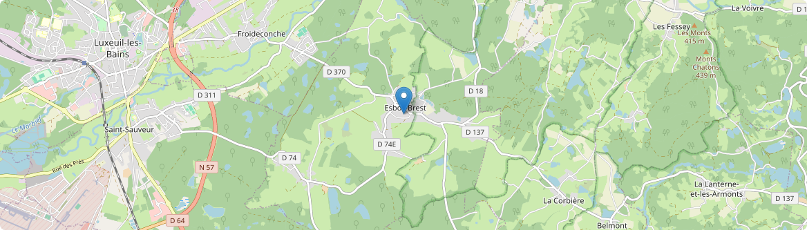 Esboz-Brest - Carte