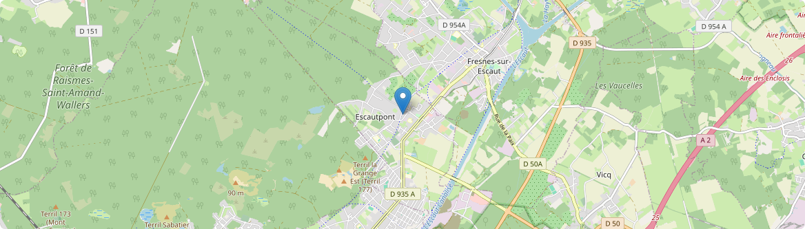 Escautpont - Carte
