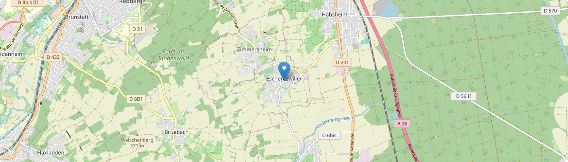 Eschentzwiller - Carte
