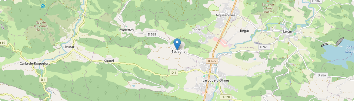 Esclagne - Carte