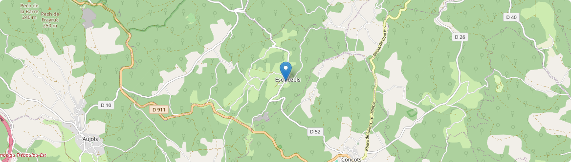 Esclauzels - Carte