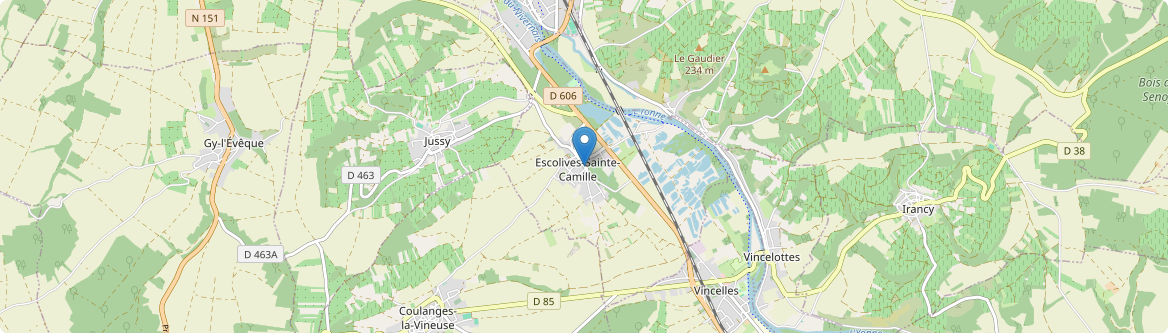Escolives-Sainte-Camille - Carte
