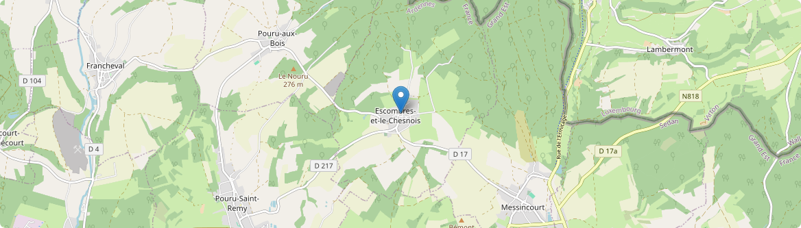 Escombres-et-le-Chesnois - Carte