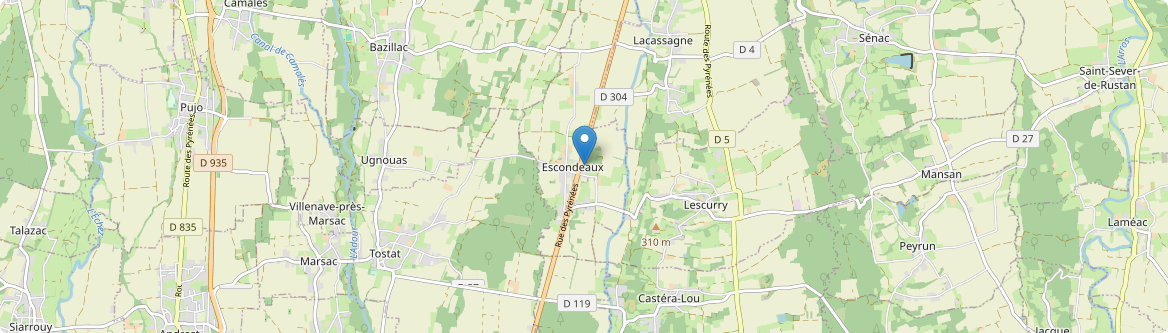 Escondeaux - Carte
