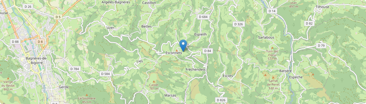 Esconnets - Carte
