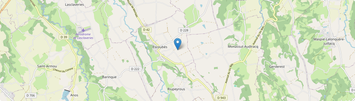 Escoubès - Carte