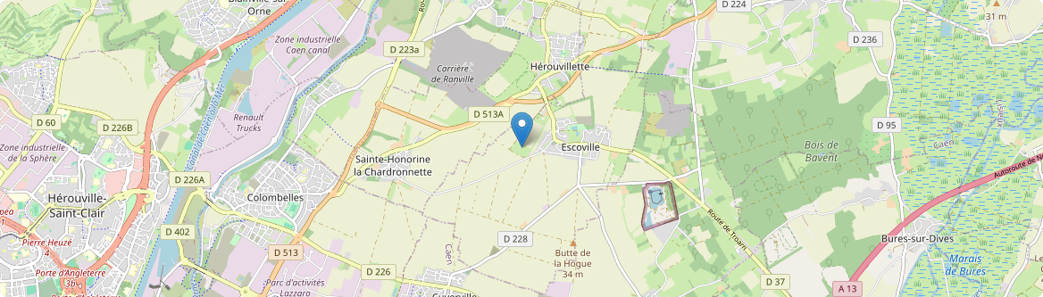 Escoville - Carte