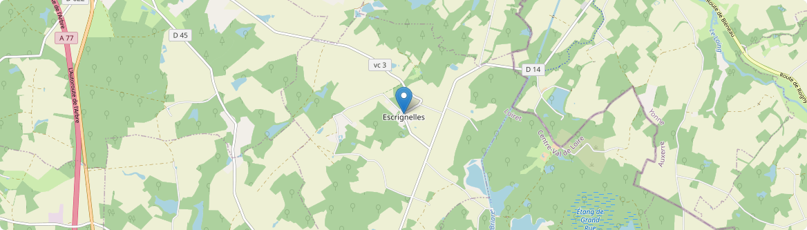 Escrignelles - Carte