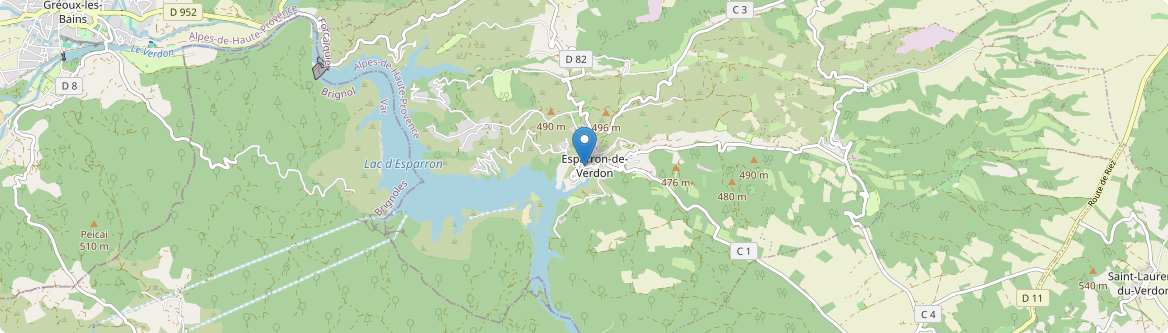 Esparron-de-Verdon - Carte