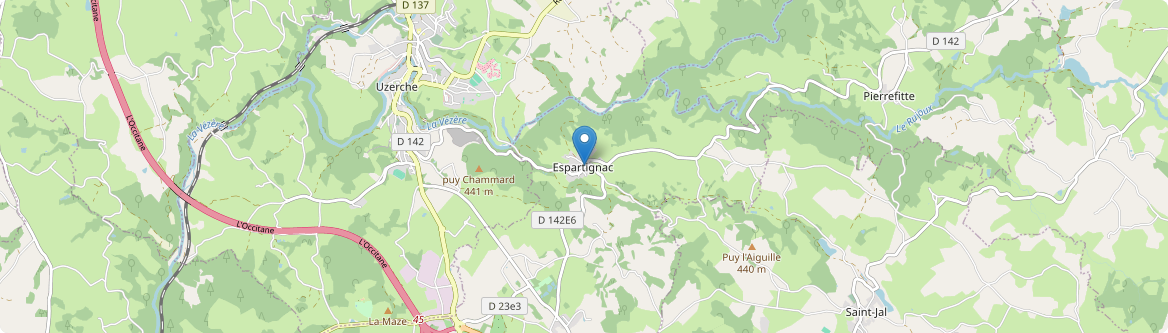 Espartignac - Carte