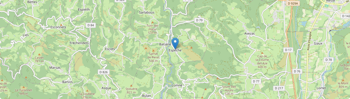 Espèche - Carte