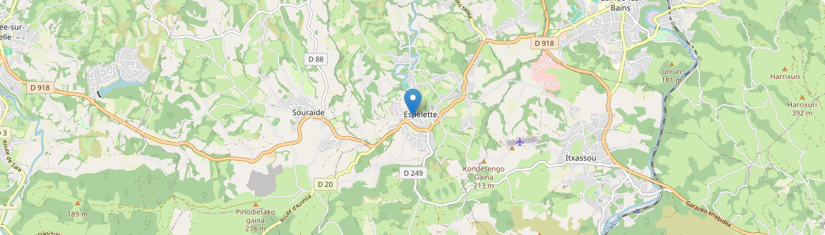 Espelette - Carte
